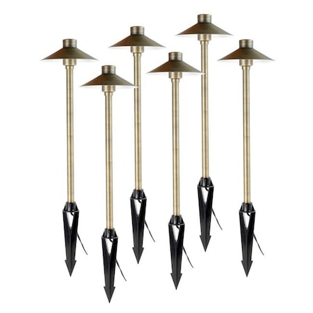 Aquascape Aquascape 84065 Path & Area 3 watt LED Hat Top Landscape Light; Pack of 6 84065